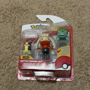 Pokemon Battle Set Morpeko Raboot Bulbasaur Jazwares Articulated Figures New - Picture 1 of 3