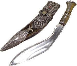 9th Gurkha Rifles ceremonial Kukri knife attributed General Jenkins Indian Army - Bild 1 von 12