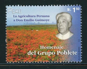 PERU MNH (2000) Selections: Scott #1256 1.50S Agriculture Emilio GUIMOYE CV$2+ - Picture 1 of 1