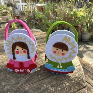 New World Market Felt Christmas Container Gift Bag - Picture 1 of 6
