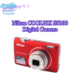 Nikon COOLPIX S5100 Digital Camera 5x Optical Zoom 12.20 MP with Accessories Red - Imagen 1 de 5