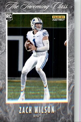 Zach Wilson 2021 Panini NFL Instant NFL The Incoming Class #IC-ZW - Image 1 of 2