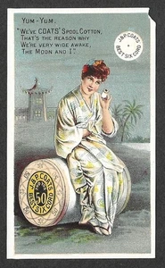 Victorian Trading Card - Coats - "Yum-Yum" (3W6) - Picture 1 of 2