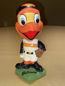 1962 Baltimore Orioles Bobblehead Baseball Mascot Green Base - Picture 1 of 17
