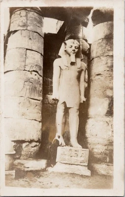 Postcard Statue of Ramesses II Luxor Egypt - Image 1 of 2