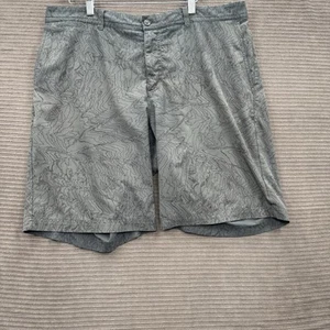 Nike Dri-Fit Golfshorts Herren 38 grau Topographic Print Polyester Golfen. - Bild 1 von 7