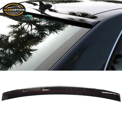 Fits 10-16 Benz E-Class W212 4DR OE Style Rear Roof Spoiler Painted #040 Black - Image 1 of 3
