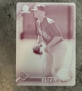 Placa de impresión Bowman Chad Pinder 2016 #1/1, Oakland A's - Imagen 1 de 2