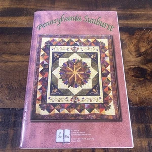Of One Mind Pennsylvania Sunburst Quilt Pattern 95 X 115” - Bild 1 von 9