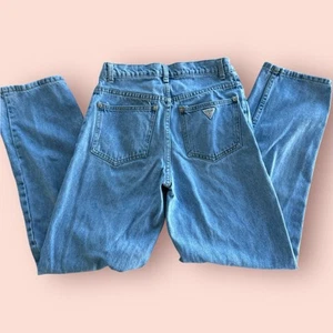 Jeans De Colección Guess Para Mujer 27x27 Denim Azul Claro Lavado Cintura Alta Años 90 Grunge Retro - Imagen 1 de 5