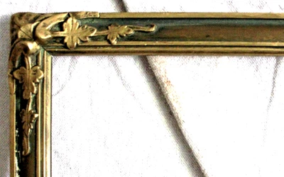 ANTIGUO SE ADAPTA A 10 X 15" ARTESANÍAS MADERA ORNAMENTADA ART NOUVEAU ORO DORADO RELIEVE PROFUNDO Foto 1 de 4