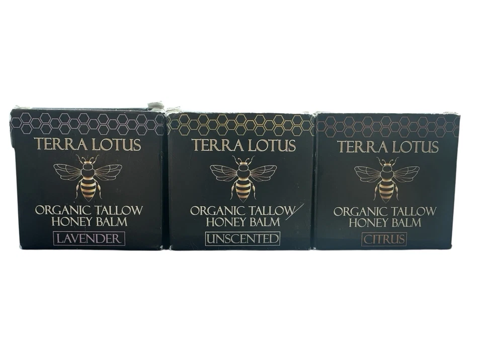 Terra Lotus Organic Tallow Honey Balm  RANDOM LOT OF 3 2oz. In Each - Image 1 of 1