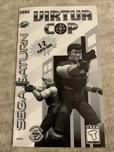 Virtua Cop Sega Saturn Original Manual de Repuesto Solo  - Imagen 1 de 3
