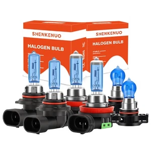 For GMC Sierra 1500 2500 2007-2013 Halogen Headlight High Low Fog Light Bulbs - Picture 1 of 42