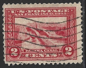 United States, Scott #398, 2c Panama-Pacific Exposition, P12, Used - Picture 1 of 1