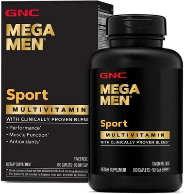 Multivitamínico esportivo GNC Mega Men lançamento cronometrado - 180 cápsulas - NOVO Exp. 26/11... - Imagem 1 de 4