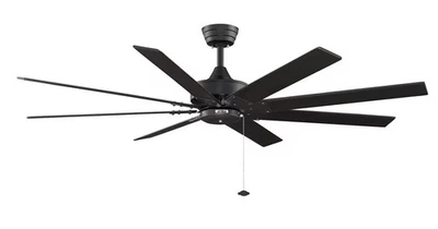 Fanimation FP7910BL 63" Levon Ceiling Fan in Black w/Black Blades - Image 1 of 2