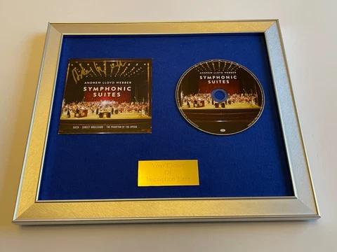 🎶💿⭐️SIGNED/AUTOGRAPHED ANDREW LLOYD WEBBER - SYMPHONIC SUITES FRAMED CD🎶💿⭐️ Cover