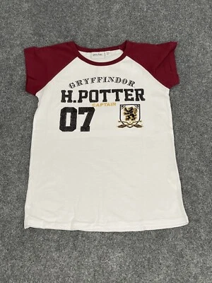 Harry Potter Shirt Girls 8-9 Years  Beaded Gryffindor Captain Tee Shirt N295 - Image 1 of 4