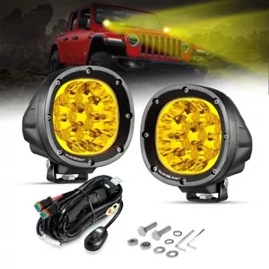 AUXBEAM 4" LED Luz de Trabajo Spot Pods Bar Offroad Ámbar Conducción Niebla Camión SUV Barco - Imagen 1 de 12