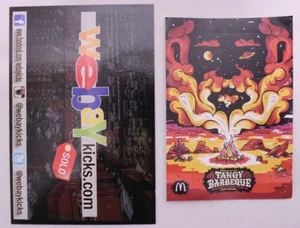 Rick and Morty McDonald's LE Mini Aufkleber Poster spritzig BBQ Sauce Szechuan Event - Bild 1 von 1