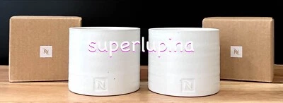 2x Candelabro de cerámica Nespresso luz de té NUEVO 2,25" H X 2,5" diámetro Foto 1 de 4