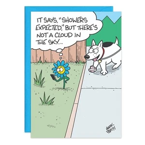 Humor Funny Cloudless Sky Birthday Card Friend oatmeal studios Him Man Her - Picture 1 of 2