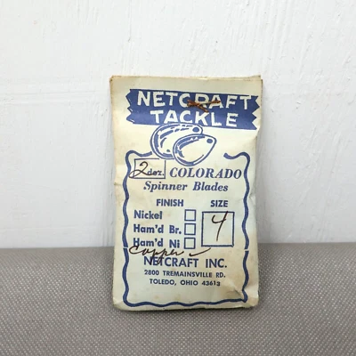 Vintage Netcraft Tackle Copper Size 4 Colorado Spinner Blades 2 Dozen 24 Count - Image 1 of 4