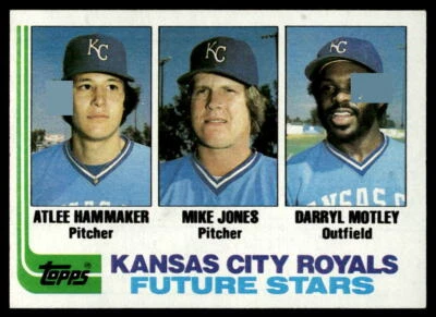 1982 Topps #471 Royals Future Stars (Atlee Hammaker/ Mike Jones/Darryl Motley) - Image 1 of 2
