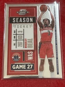 2020-21 Panini Contenders Optic Season Ticket Red Prizm Bradley Beal #18 MINT - Picture 1 of 6