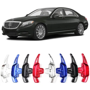 Alloy Steering Wheel DSG Paddle Extension Shifters Cover For Mercedes S500 S550 - Picture 1 of 8