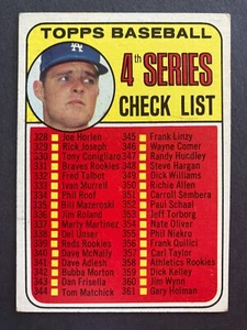 1969 Topps #314 Check List 4th Series w/ Don Drysdale UNMARKED! - Picture 1 of 2