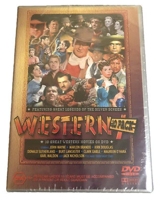 Western 10 Pack DVD 4 Disc Box Set John Wayne Kirk Douglas | Brand New Sealed - Image 1 of 3