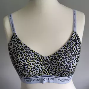 CALVIN KLEIN mini bralette donna stampa ghepardo taglia S nuova con etichetta - Foto 1 di 2