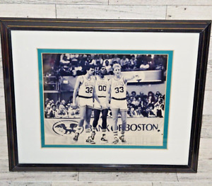 NBA Boston Celtics Basketball Larry Bird Robert Parish Kevin McHale Frame 8x10 P