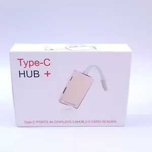 Multiport USB-C Hub Type C To USB 3.0 4K HDMI Adapter For Macbook Pro/Air -BLACK - Picture 1 of 7