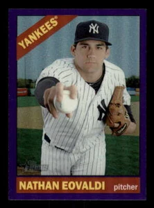 2015 Topps Heritage High Chrome Purple Refractor #575 Nathan Eovaldi Yankees z - Picture 1 of 2