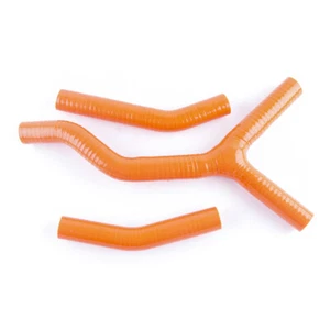Silicone Radiator Hose Orange For KTM 125SX/200SX 2003-06 125/200/250/300 SX/SXS - Picture 1 of 8