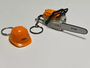 Stihl Chainsaw Key Ring with Saw Sound + Helmet 0420 960 0003 / 0464 118 0020 - Picture 1 of 12
