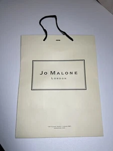 100% AUTHENTIC JO MALONE PERFUME LONDON SHOPPING PAPER GIFT TOTE BAG 10x13x6 - Picture 1 of 4