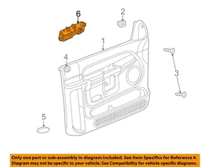 CHRYSLER OEM 03-09 Durango Front Door Interior Trim-Window Switch 68171680AB - Picture 1 of 2