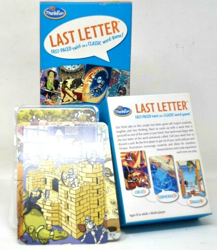 Thinkfun Last Letter Card Game Fast-Paced Twist on a Classic Word Game Ages 8+ - Image 1 of 1