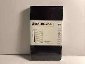 P087 Leuchtturm 1917 Notizblock A6 Pocket Liniert schwarz - Bild 1 von 3
