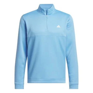 Nuevo Adidas Texturizado 1/4 Cremallera Semi Ráfaga Azul Para Hombre *Muchas Tallas* IU4697 - Imagen 1 de 6
