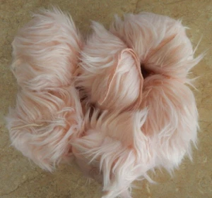Fluffy Pastel/Light Pink Pom Poms Lot of 6 Premade for Beanies / Hats Faux Fur - Picture 1 of 2
