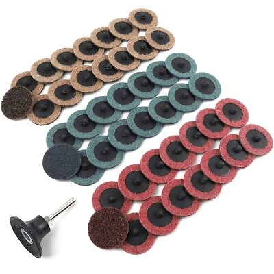 2 inch Roll Lock Surface Prep Conditioning Quick Change Sanding Discs w/ Holder - Image 1 of 4