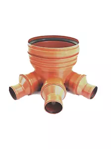 Kontrollschacht Schachtboden DN400/110 RML Drainage KG Schacht Abwasserschacht - Bild 1 von 2