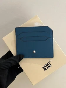 ¡¡Almacenamiento agotado!! Tarjetero Montblanc Meisterstück 6cc navy MB131829 - Imagen 1 de 4