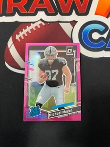 2023 Donruss Michael Mayer Pink Prizm Optic Preview Rated Rookie RC #361 Raiders - Picture 1 of 2