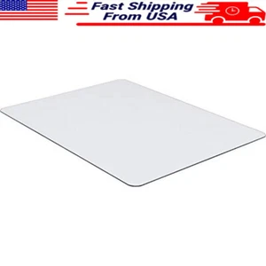 Tempered Glass Chair Mat All Floors Scratch Resistant Durable Easy Clean New - Picture 1 of 3